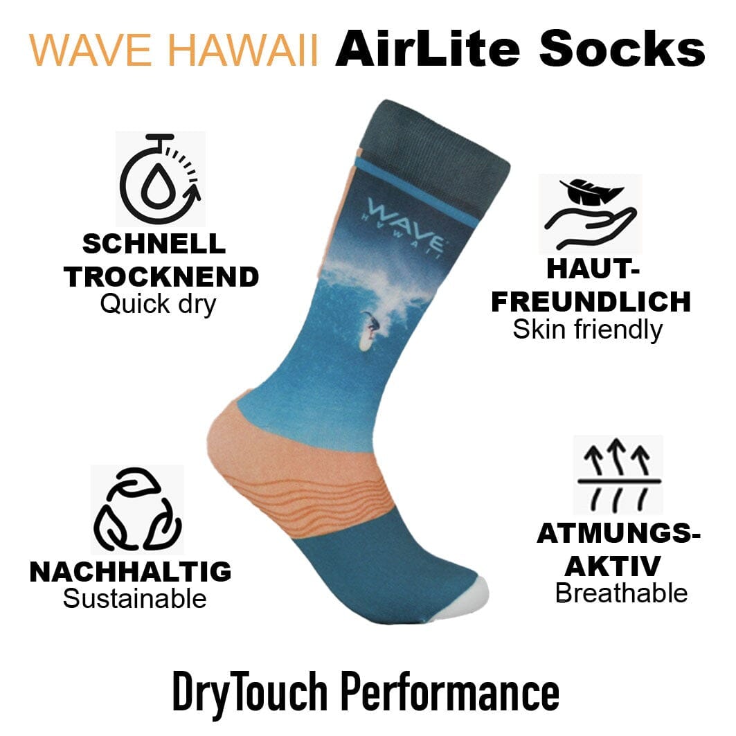 AirLite DryTouch Socks Design 3 Socken WAVE HAWAII