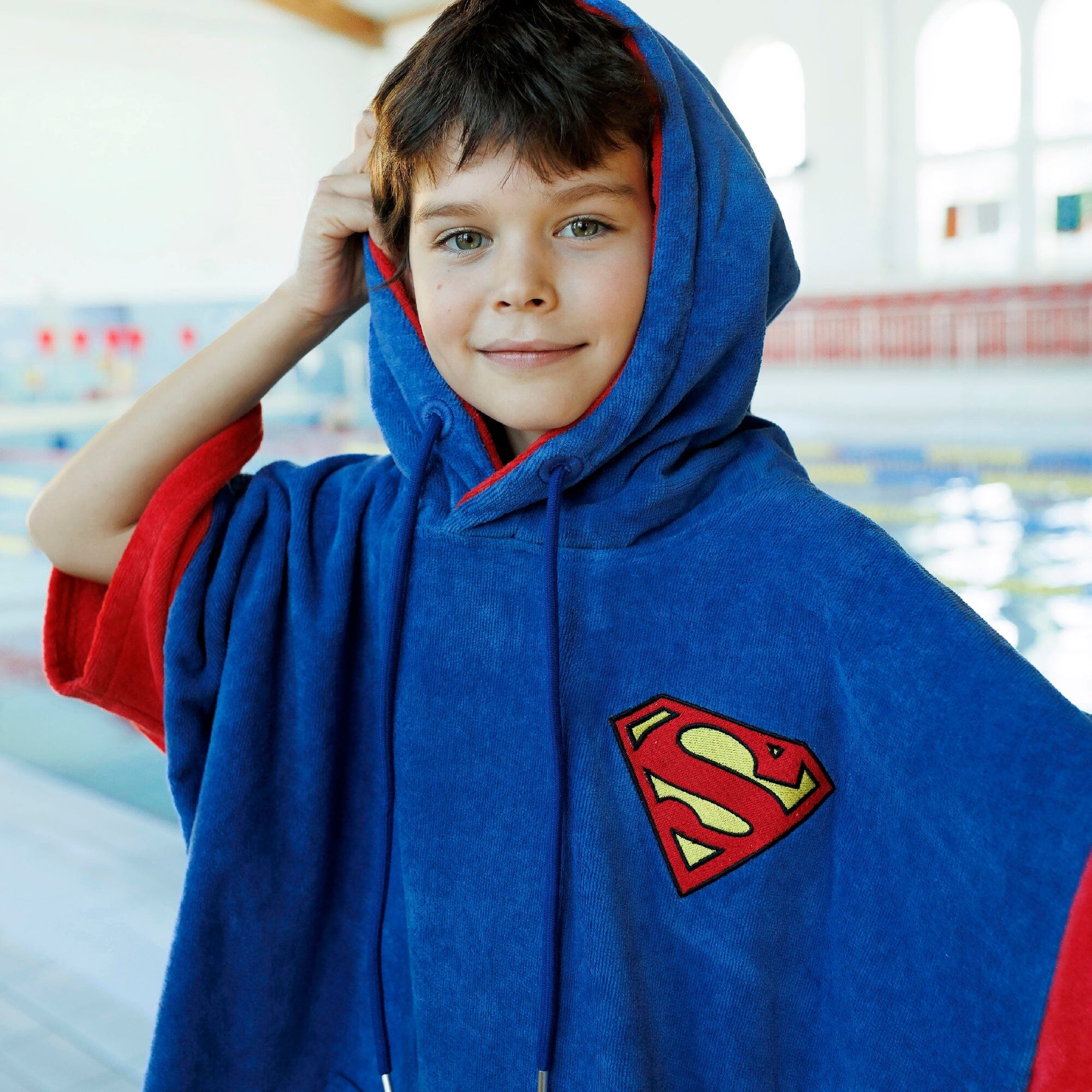 Superman Poncho, Baumwolle Velours Style Ponchos WAVE HAWAII