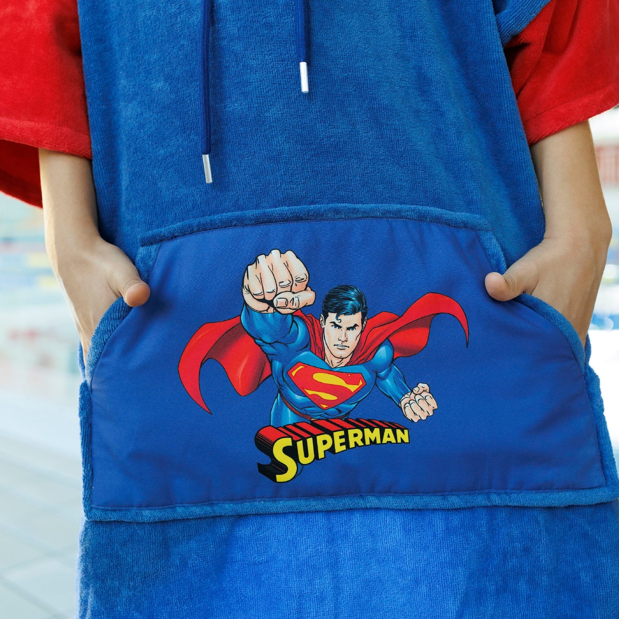 Superman Poncho, Baumwolle Velours Style Ponchos WAVE HAWAII