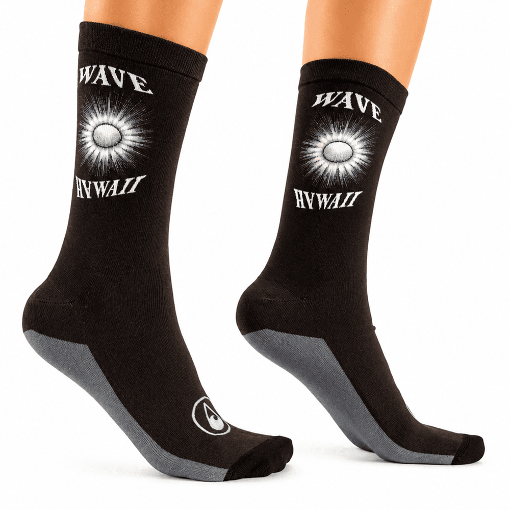 AirLite Socks Black Sun Socken WAVE HAWAII