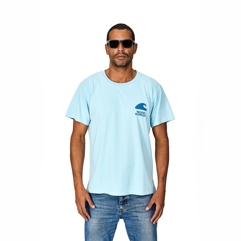 T-Shirt Checkboard, Bio Baumwolle, Unisex Relaxed Fit T-Shirt WAVE HAWAII