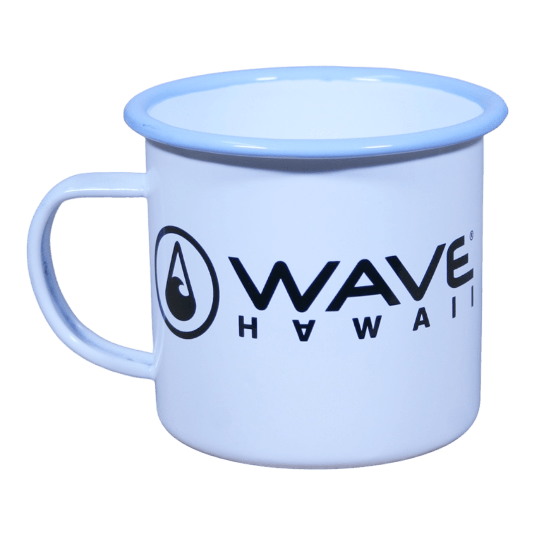 Emaille-Tasse blue-black, 350 ml Tasse WAVE HAWAII