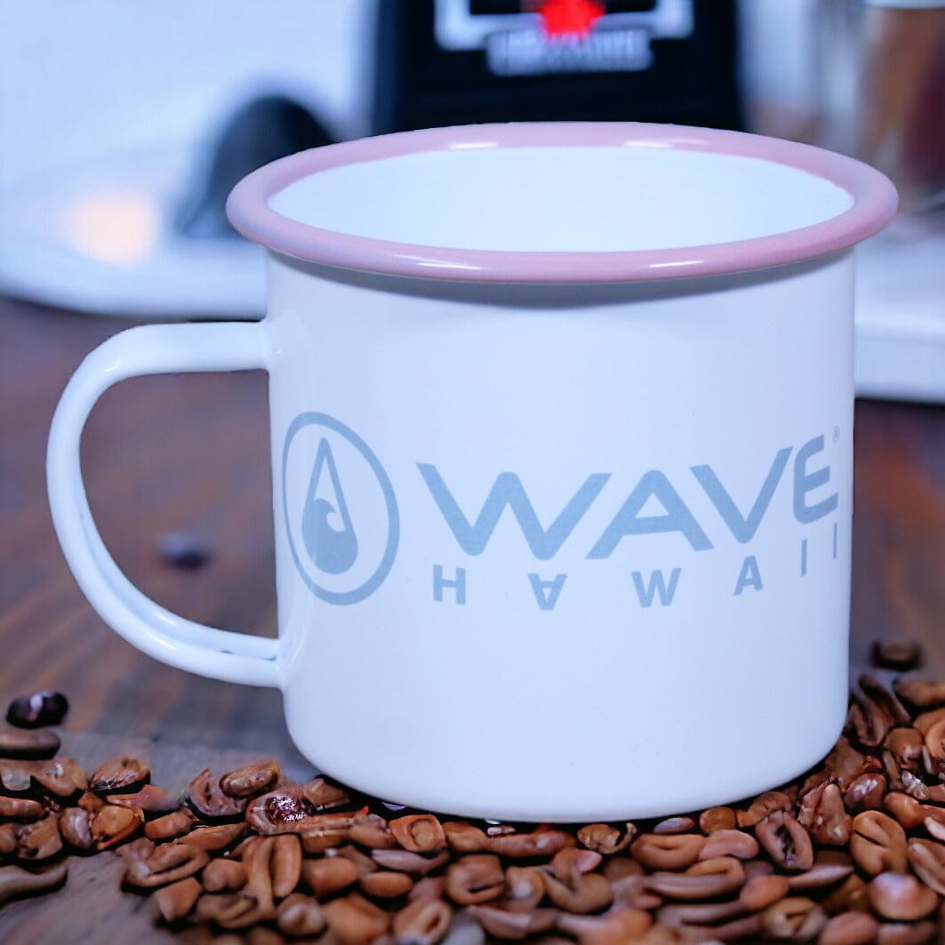 Emaille-Tasse pink-grey, 350 ml Tasse WAVE HAWAII