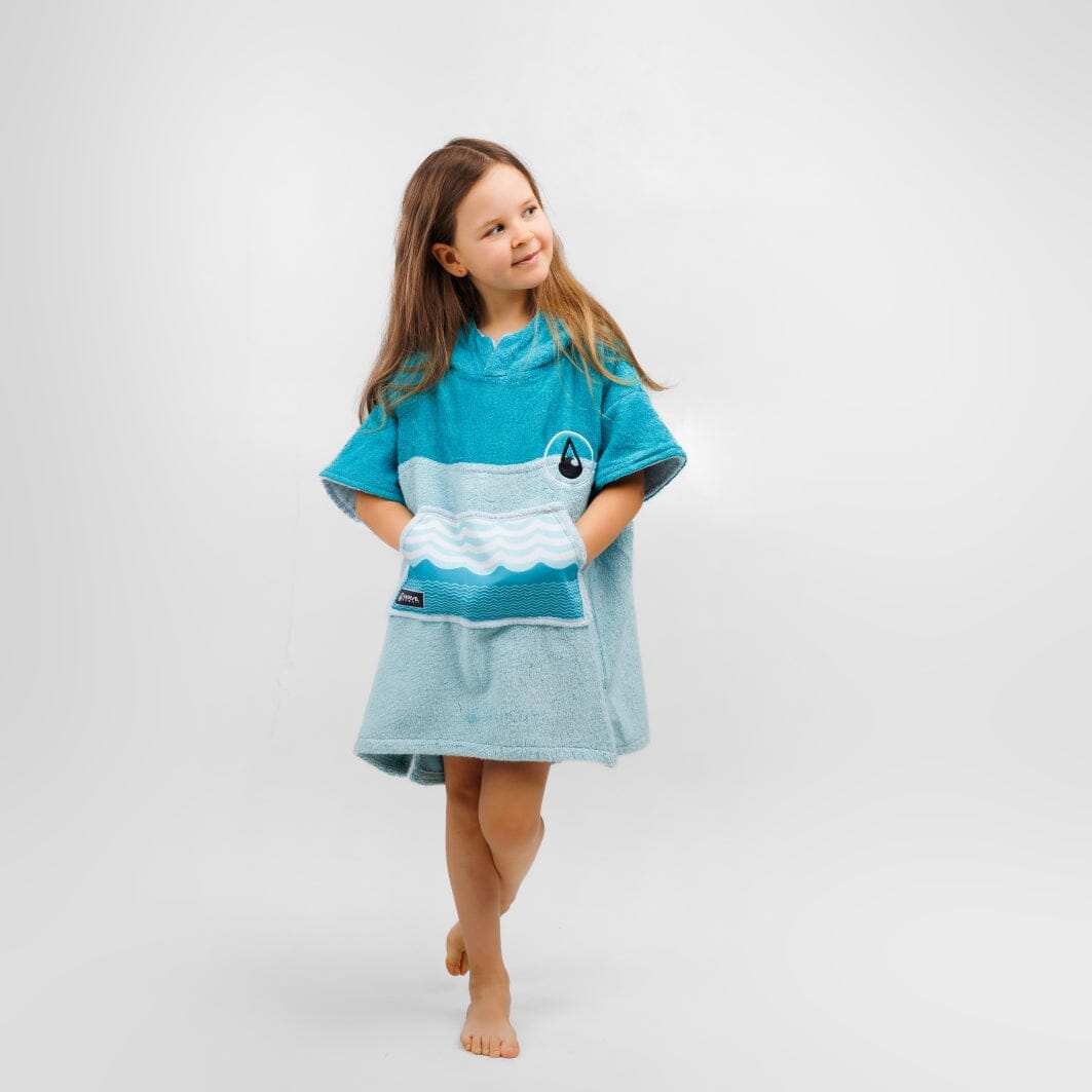 Bambus-Ponchini Mini Kids Ponchos WAVE HAWAII