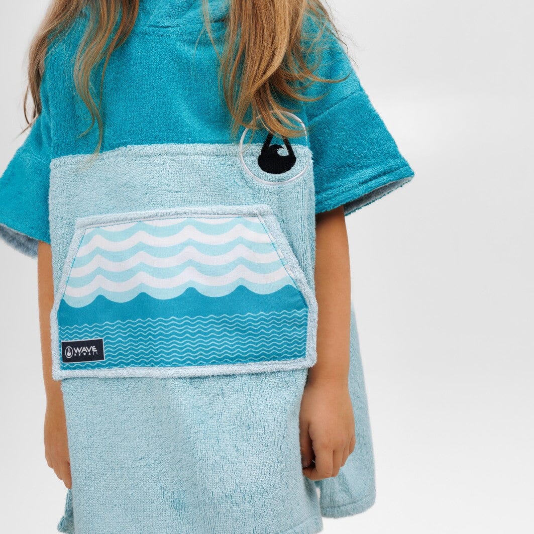 Bambus-Ponchini Mini Kids Ponchos WAVE HAWAII