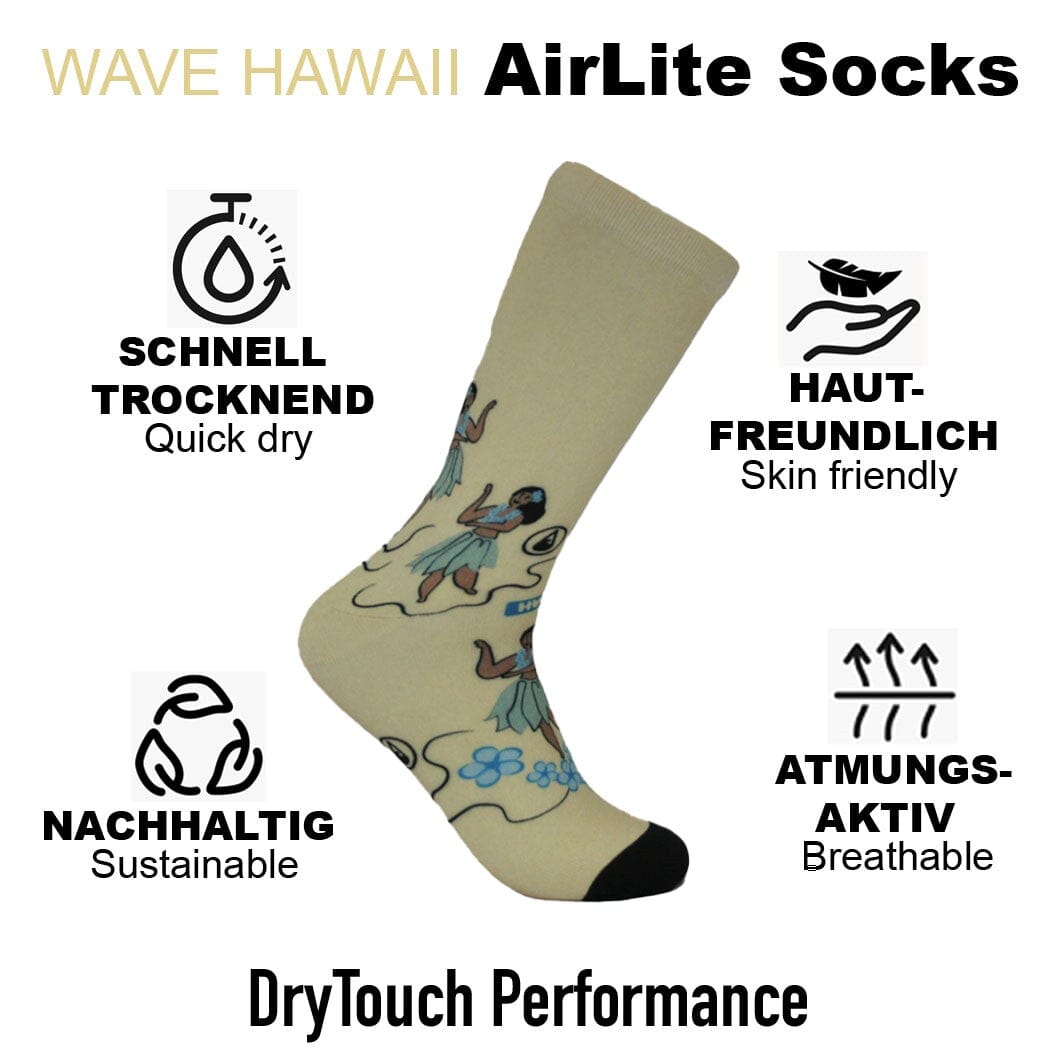 AirLite DryTouch Socks Design 1 Socken WAVE HAWAII 