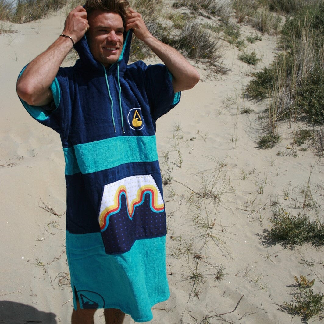 Poncho Bluebow, Baumwolle Velours Style Ponchos UNISEX MODELL 