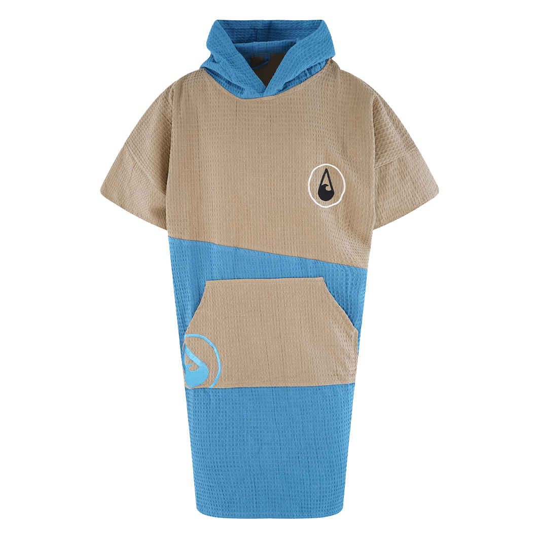 Travel Poncho Lighd, Baumwolle Waffle Piquee Travel Ponchos WAVE HAWAII 