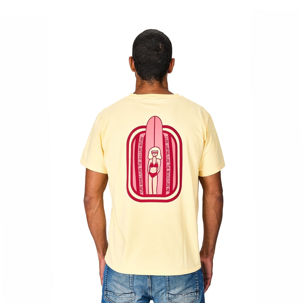 T-Shirt Surfergirl, Bio Baumwolle, Unisex Relaxed Fit T-Shirt WAVE HAWAII 