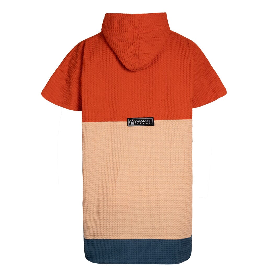 Travel Poncho Wailua V2, Baumwolle Waffle Piquee Travel Ponchos WAVE HAWAII 