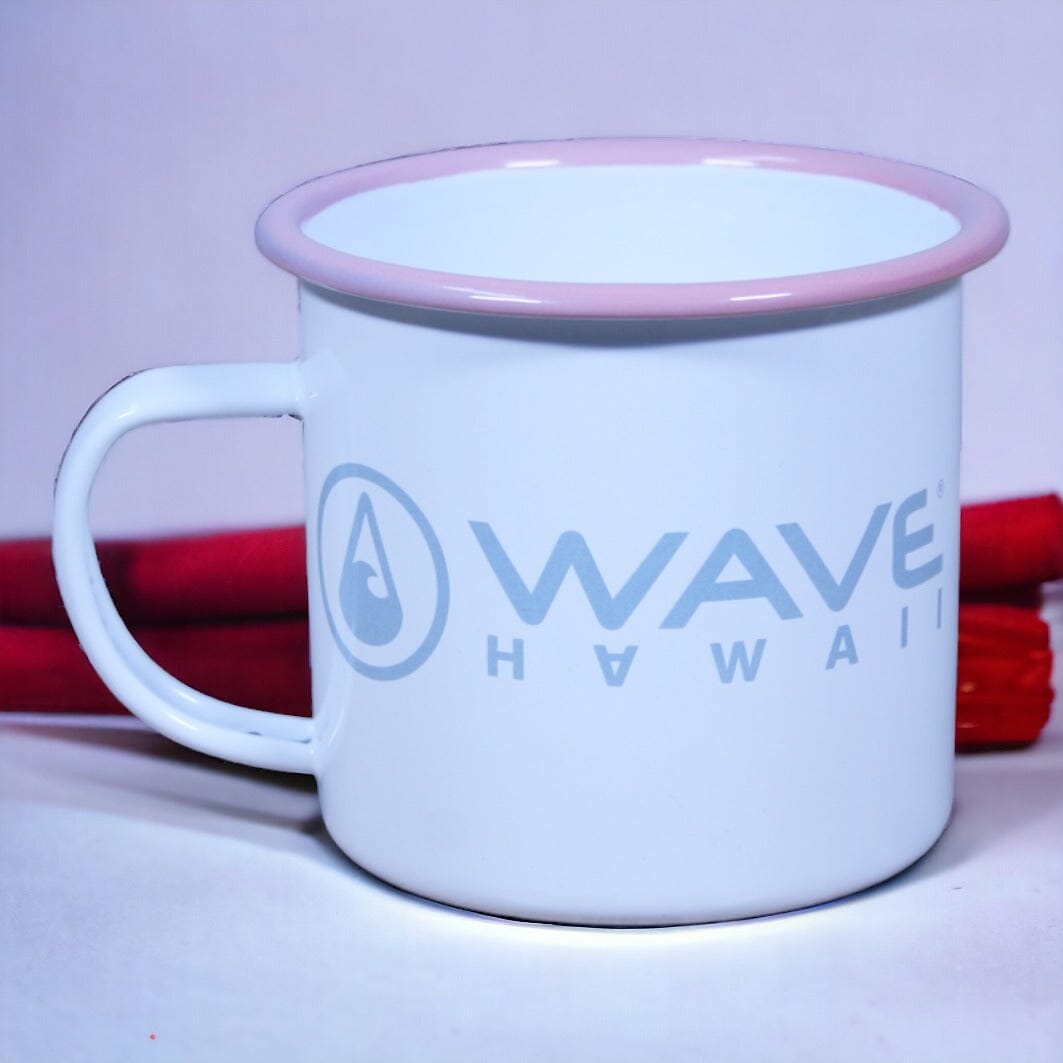 Emaille-Tasse pink-grey, 350 ml Tasse WAVE HAWAII 