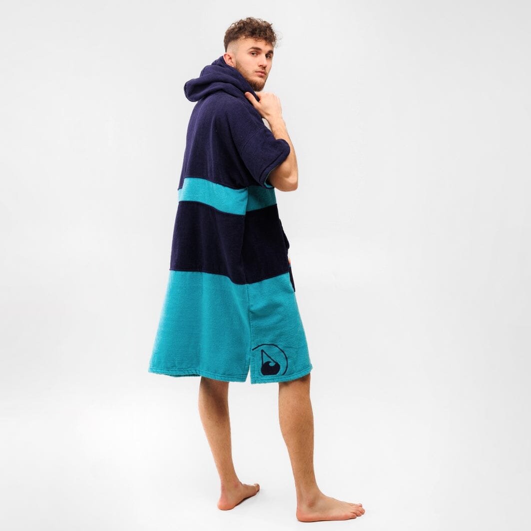 Poncho Bluebow, Baumwolle Velours Style Ponchos WAVE HAWAII 