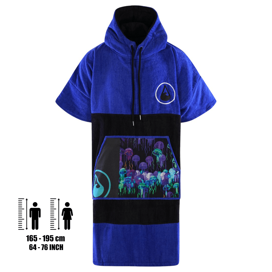 Poncho Jellygang, Baumwolle Velours Style Ponchos WAVE HAWAII 