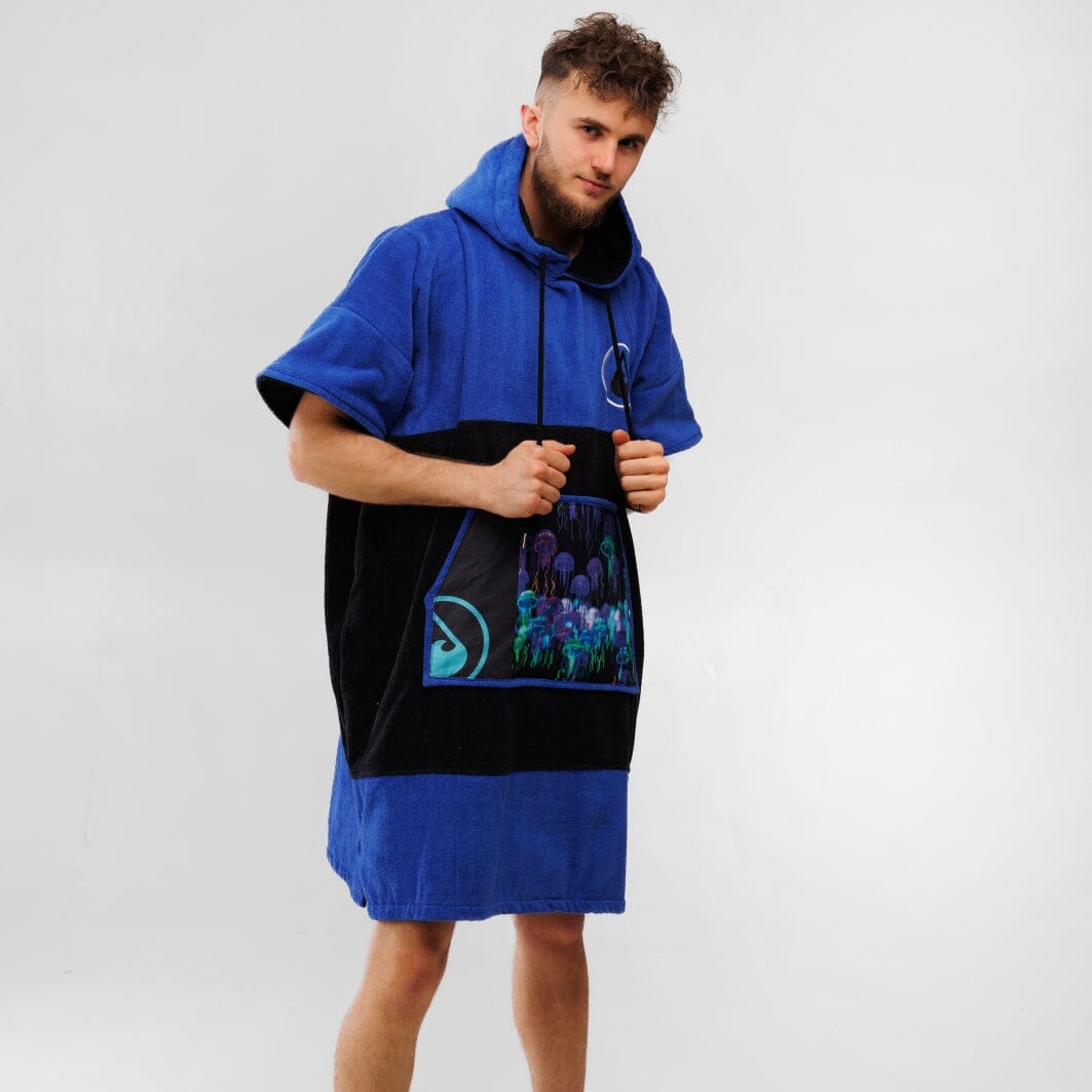 Poncho Jellygang, Baumwolle Velours Style Ponchos WAVE HAWAII 