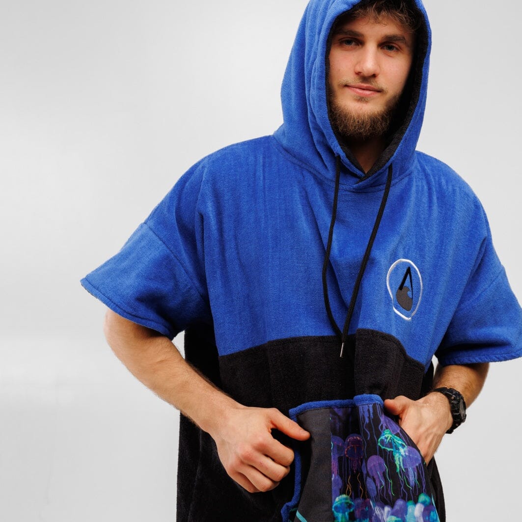 Poncho Jellygang, Baumwolle Velours Style Ponchos WAVE HAWAII 