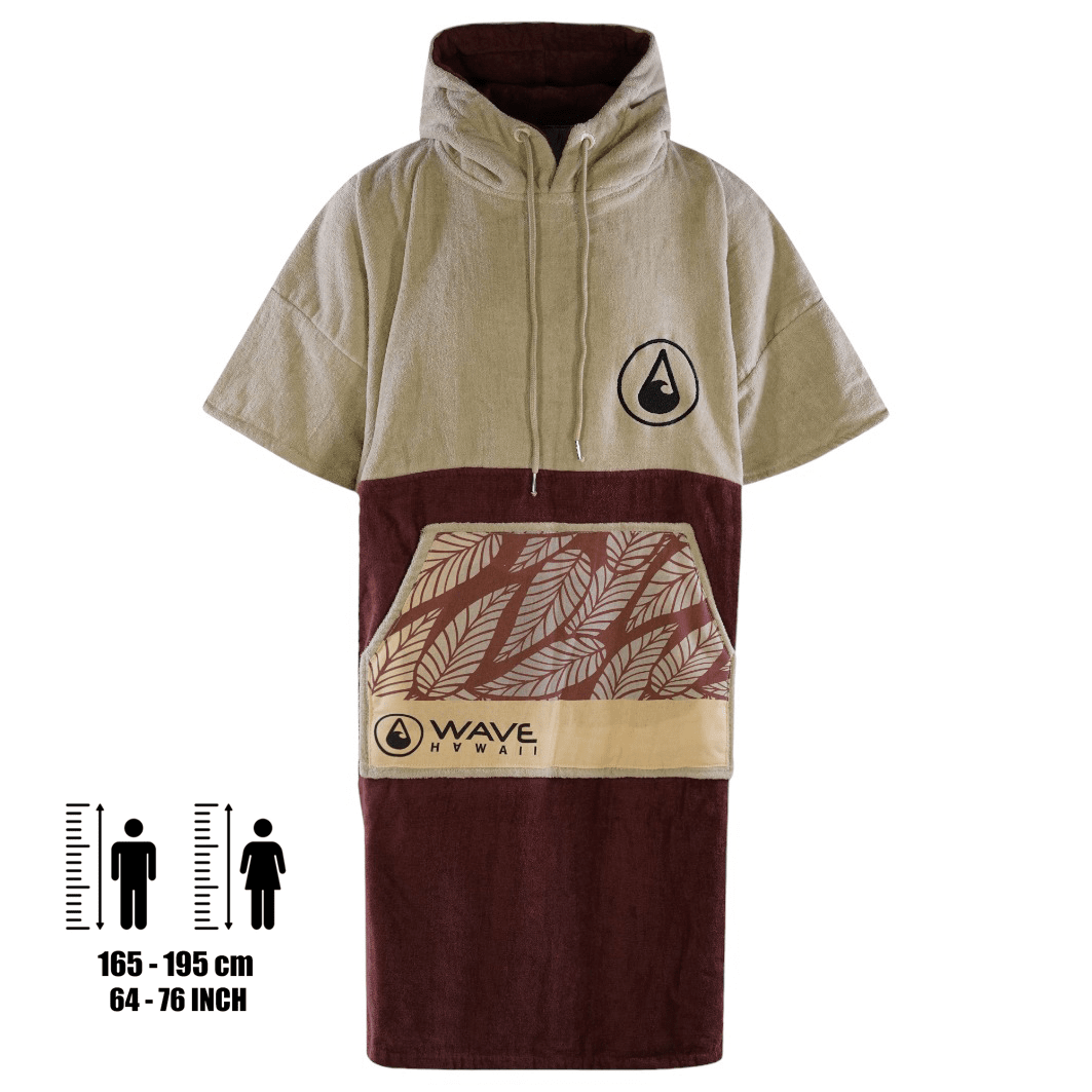 Poncho Leevs, Baumwolle Velours Style Ponchos WAVE HAWAII 