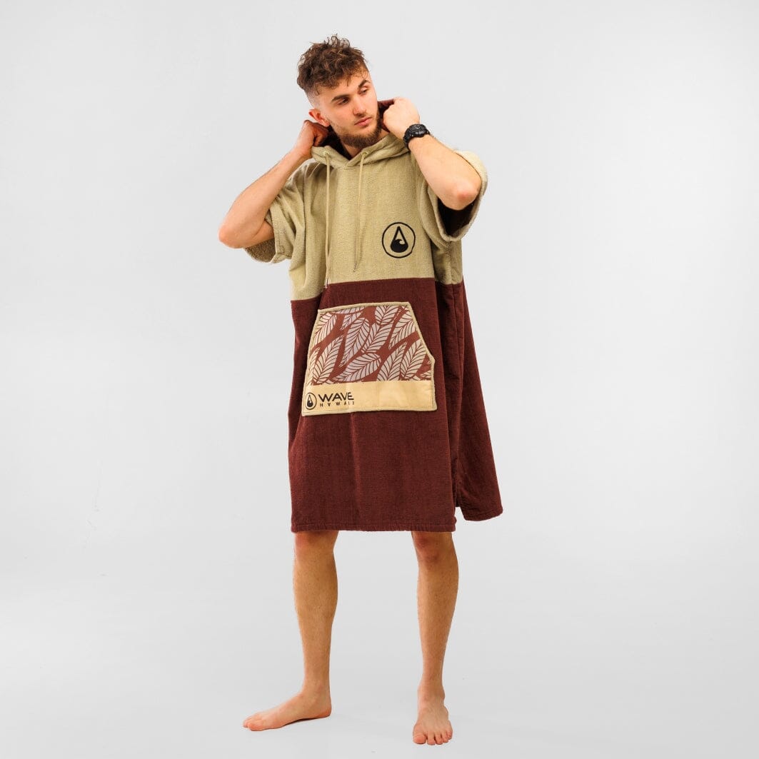Poncho Leevs, Baumwolle Velours Style Ponchos WAVE HAWAII 