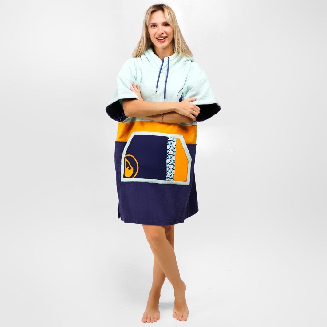 Poncho Maneiro, Baumwolle Velours Style Ponchos WAVE HAWAII 