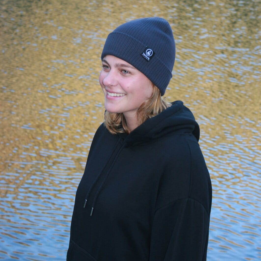 WAVE HAWAII Beanie Bio Cotton Blue Beanie Wave Hawaii 